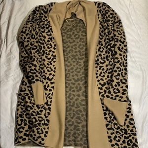 Leopard print cardigan